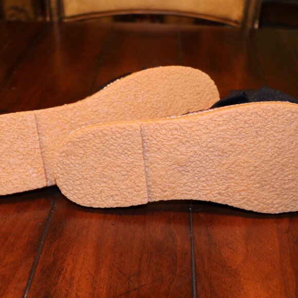 FINAL OFFER! - NIB Black Bow Summer Sandals Flats - EU 39/US 8.5 - Picture 6 of 7